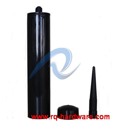 Silicone Sealant 300ML Empty Black Color HDPE Cartridge 